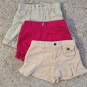 Set of 3 toddler skirts